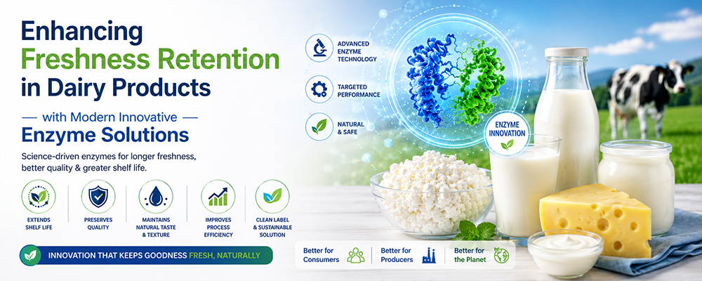 Read more about the article Enhancing Freshness Retention in Dairy Products with Modern Innovative Enzyme Solutions