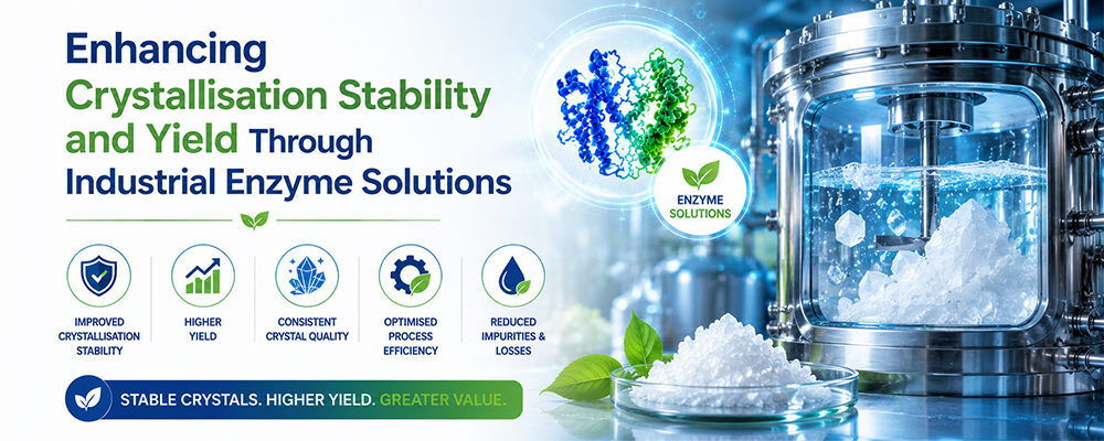 Read more about the article Enhancing Crystallisation Stability and Yield Through Industrial Enzyme Solutions