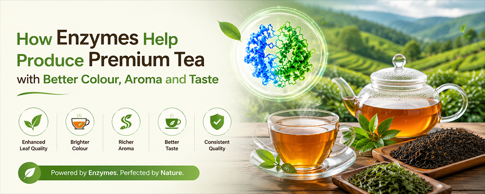 Read more about the article How Enzymes Help Produce Premium Tea with Better Colour, Aroma and Taste