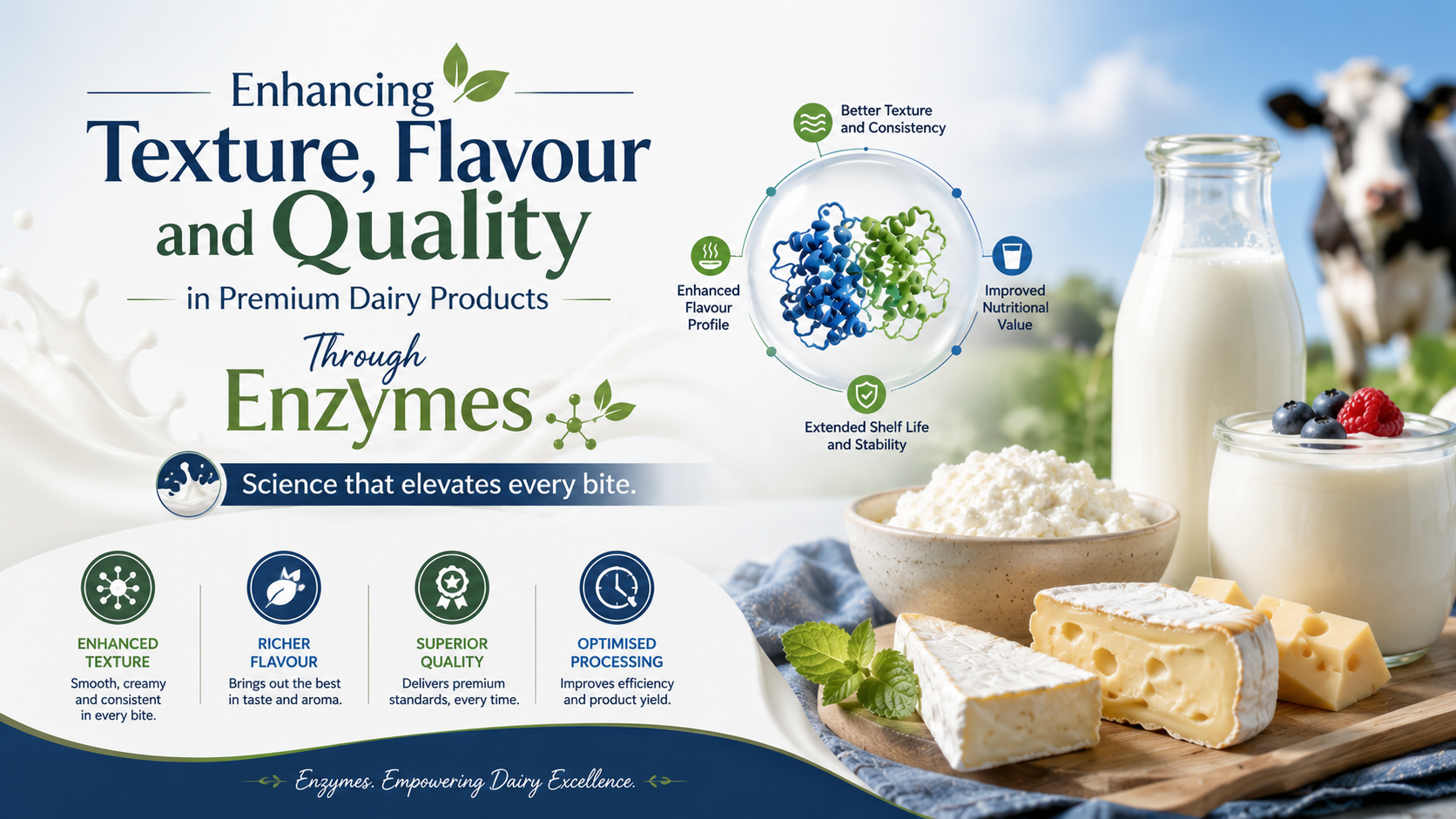 You are currently viewing Enhancing Texture, Flavour and Quality in Premium Dairy Products Through Enzymes