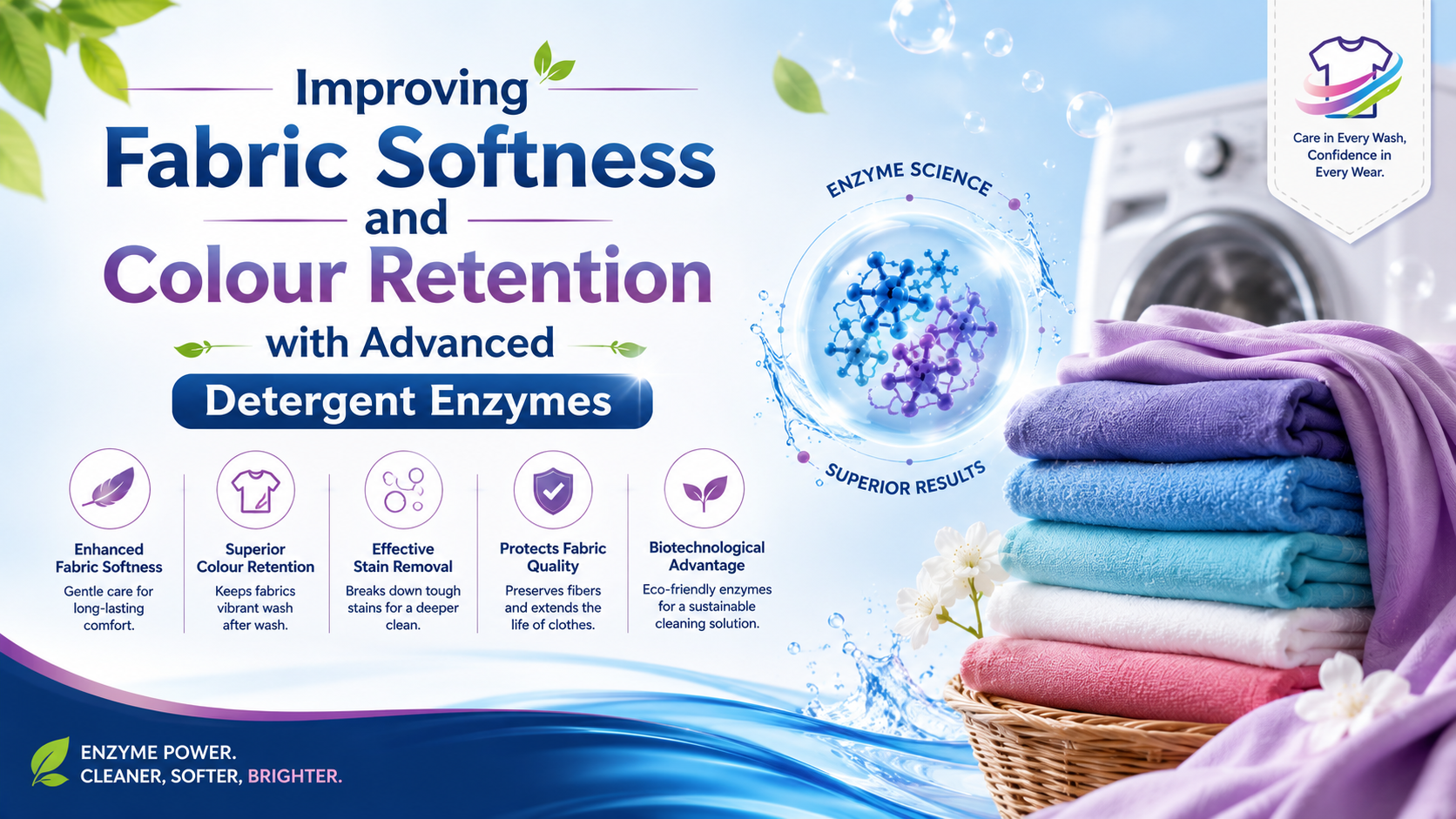 You are currently viewing Improving Fabric Softness and Colour Retention with Advanced Detergent Enzymes