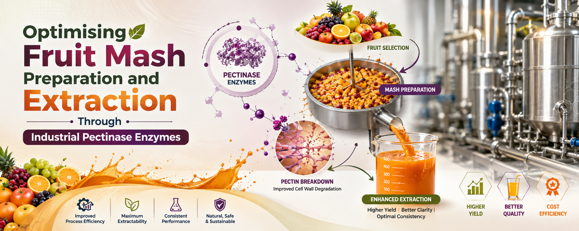 You are currently viewing Optimising Fruit Mash Preparation and Extraction Through Industrial Pectinase Enzymes