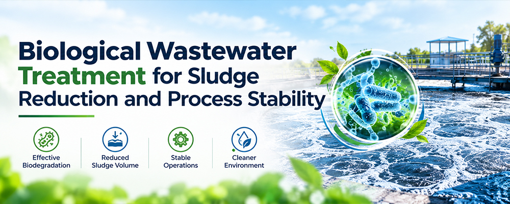Read more about the article Biological Wastewater Treatment for Sludge Reduction and Process Stability